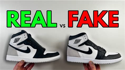 fake nike air jordan vs real|real jordan 1.